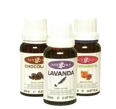 Foto original de la colección: esencias de chocolate, lavanda y bergamota